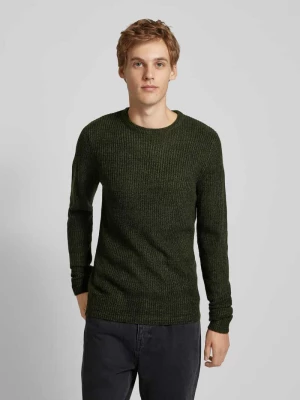 Sweter z dzianiny z okrągłym dekoltem model ‘LEWIS’ jack & jones