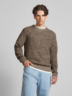 Sweter z dzianiny z okrągłym dekoltem model ‘LIAM’ jack & jones