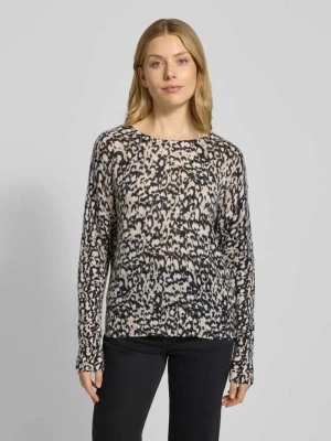 Sweter z dzianiny z okrągłym dekoltem model ‘LISA’ BRAX