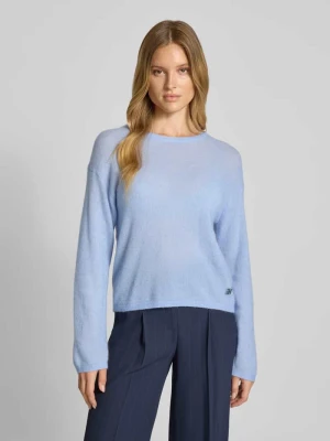 Sweter z dzianiny z okrągłym dekoltem model ‘Mape’ MOS MOSH