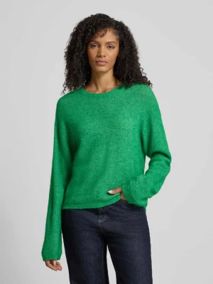 Sweter z dzianiny z okrągłym dekoltem model ‘Mape’ MOS MOSH