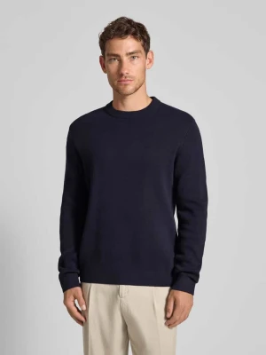 Sweter z dzianiny z okrągłym dekoltem model ‘MILANO’ Jack & Jones Premium
