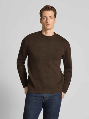 Sweter z dzianiny z okrągłym dekoltem model ‘MILANO’ Jack & Jones Premium