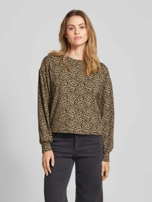 Sweter z dzianiny z okrągłym dekoltem model ‘NEREA AVI’ Vila