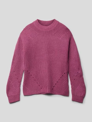 Sweter z dzianiny z okrągłym dekoltem model ‘NEWRILEY’ Only