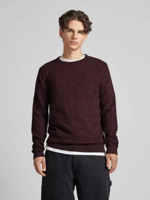 Sweter z dzianiny z okrągłym dekoltem model ‘OTTO’ jack & jones