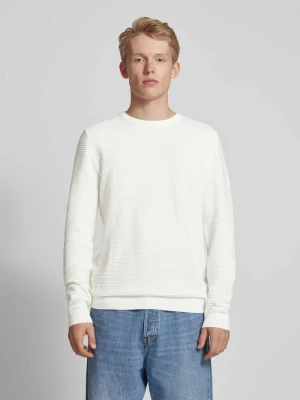 Sweter z dzianiny z okrągłym dekoltem model ‘OTTO’ jack & jones