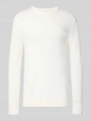 Sweter z dzianiny z okrągłym dekoltem model ‘OTTO’ jack & jones