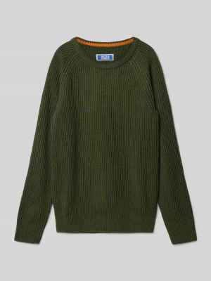 Sweter z dzianiny z okrągłym dekoltem model ‘PANNEL’ jack & jones