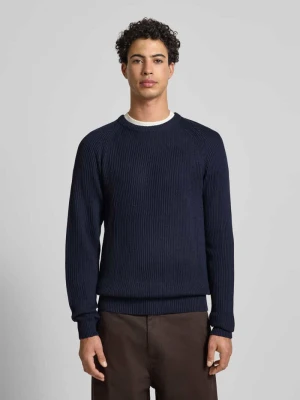 Sweter z dzianiny z okrągłym dekoltem model ‘PANNEL’ jack & jones
