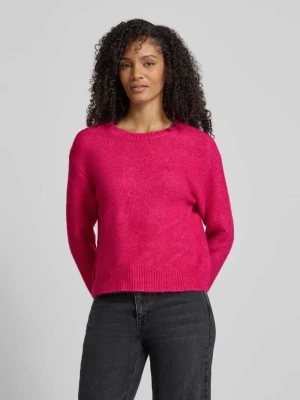 Sweter z dzianiny z okrągłym dekoltem model ‘PLAMEDI’ SUNCOO PARIS