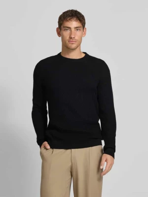 Sweter z dzianiny z okrągłym dekoltem model ‘REAGAN’ Jack & Jones Premium