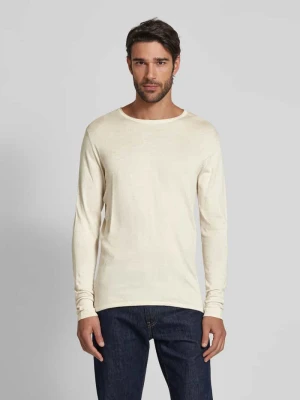 Sweter z dzianiny z okrągłym dekoltem model ‘Rome’ Selected Homme