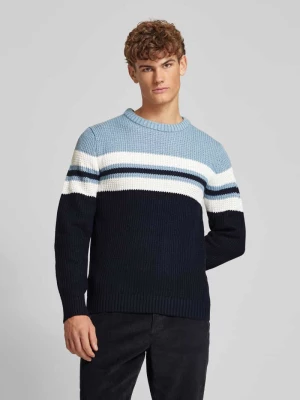 Sweter z dzianiny z okrągłym dekoltem model ‘SANDER’ jack & jones