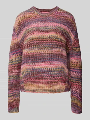 Sweter z dzianiny z okrągłym dekoltem model ‘SIMONE SPACE DYE’ JJXX