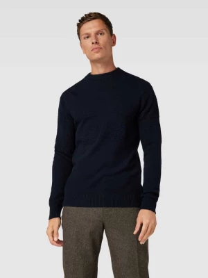 Sweter z dzianiny z okrągłym dekoltem model ‘SKIPPER’ Selected Homme