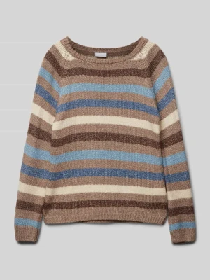 Sweter z dzianiny z okrągłym dekoltem model ‘SOMME’ name it