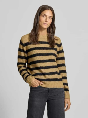 Sweter z dzianiny z okrągłym dekoltem model ‘THORA’ MOS MOSH