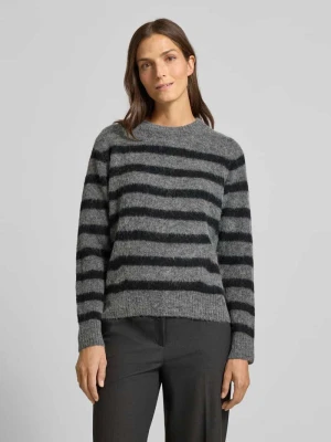 Sweter z dzianiny z okrągłym dekoltem model ‘THORA’ MOS MOSH