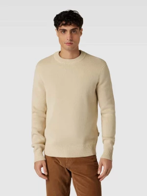 Sweter z dzianiny z okrągłym dekoltem model ‘TODD’ Selected Homme