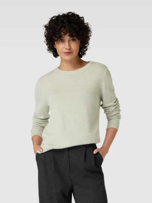 Sweter z dzianiny z okrągłym dekoltem model ‘Viril’ Vila