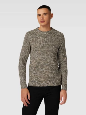 Sweter z dzianiny z okrągłym dekoltem model ‘WILLIAM’ jack & jones