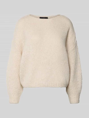 Sweter z dzianiny z okrągłym dekoltem Oui