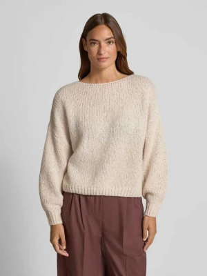 Sweter z dzianiny z okrągłym dekoltem Oui