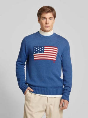 Sweter z dzianiny z okrągłym dekoltem Polo Ralph Lauren