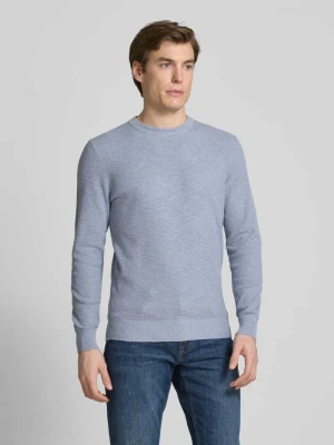 Sweter z dzianiny z okrągłym dekoltem Profuomo