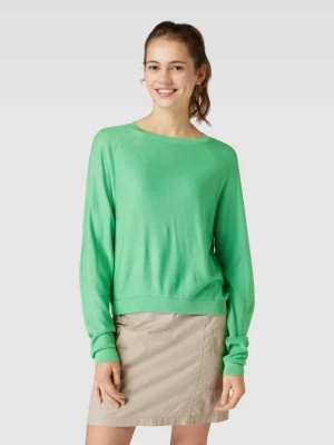 Sweter z dzianiny z okrągłym dekoltem QS