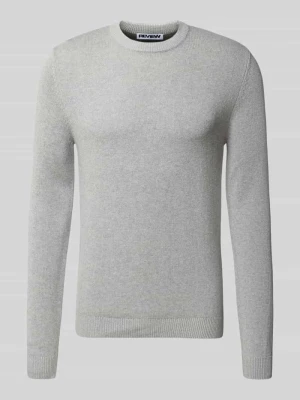 Sweter z dzianiny z okrągłym dekoltem REVIEW