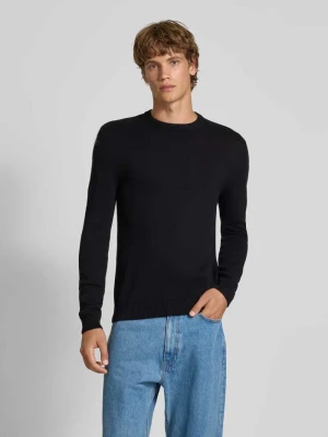 Sweter z dzianiny z okrągłym dekoltem REVIEW