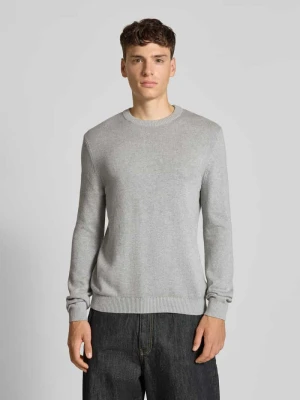 Sweter z dzianiny z okrągłym dekoltem REVIEW