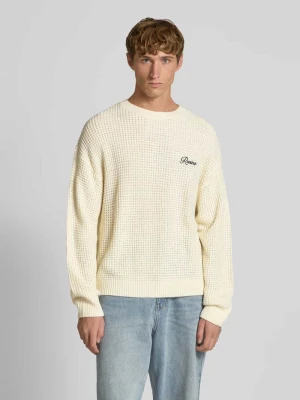 Sweter z dzianiny z okrągłym dekoltem REVIEW