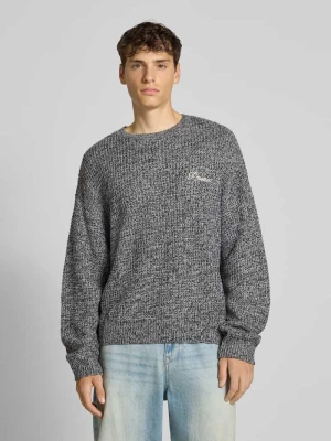 Sweter z dzianiny z okrągłym dekoltem REVIEW