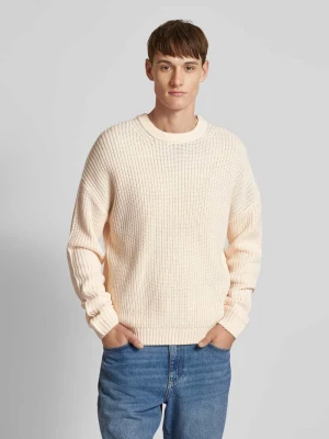 Sweter z dzianiny z okrągłym dekoltem REVIEW