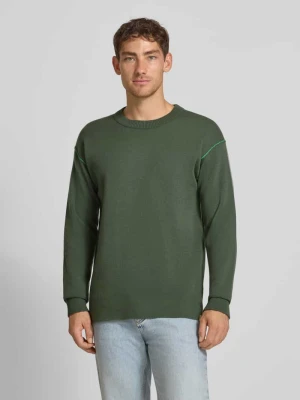 Sweter z dzianiny z okrągłym dekoltem Scotch & Soda