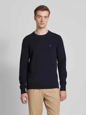 Sweter z dzianiny z okrągłym dekoltem Tommy Hilfiger