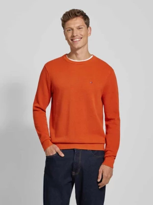 Sweter z dzianiny z okrągłym dekoltem CK Calvin Klein