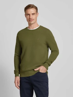 Sweter z dzianiny z okrągłym dekoltem Tommy Hilfiger