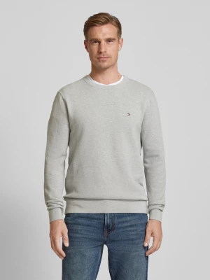 Sweter z dzianiny z okrągłym dekoltem CK Calvin Klein