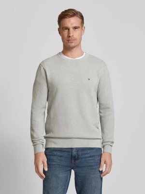 Sweter z dzianiny z okrągłym dekoltem CK Calvin Klein