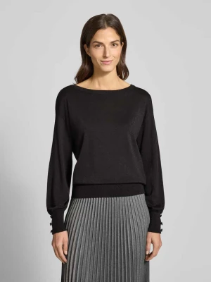 Sweter z dzianiny z ozdobnymi guzikami model ‘MOBBE’ b.Young