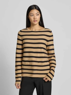 Sweter z dzianiny z ozdobnymi kieszeniami Betty Barclay