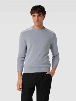 Sweter z dzianiny z paskami w kontrastowym kolorze PAUL & SHARK