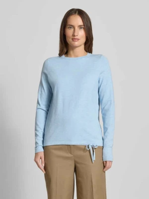 Sweter z dzianiny z prążkowaniem i okrągłym dekoltem Christian Berg Woman