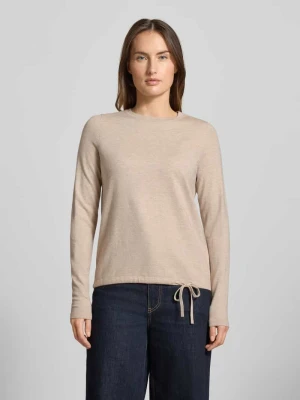 Sweter z dzianiny z prążkowaniem i okrągłym dekoltem Christian Berg Woman