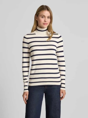 Sweter z dzianiny z prążkowanym golfem Christian Berg Woman