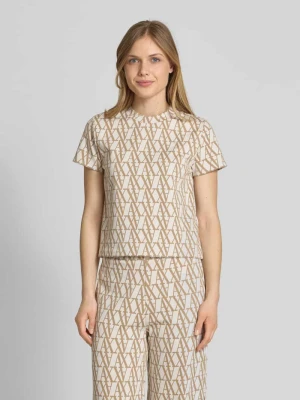 Sweter z dzianiny z prążkowanym, okrągłym dekoltem Armani Exchange